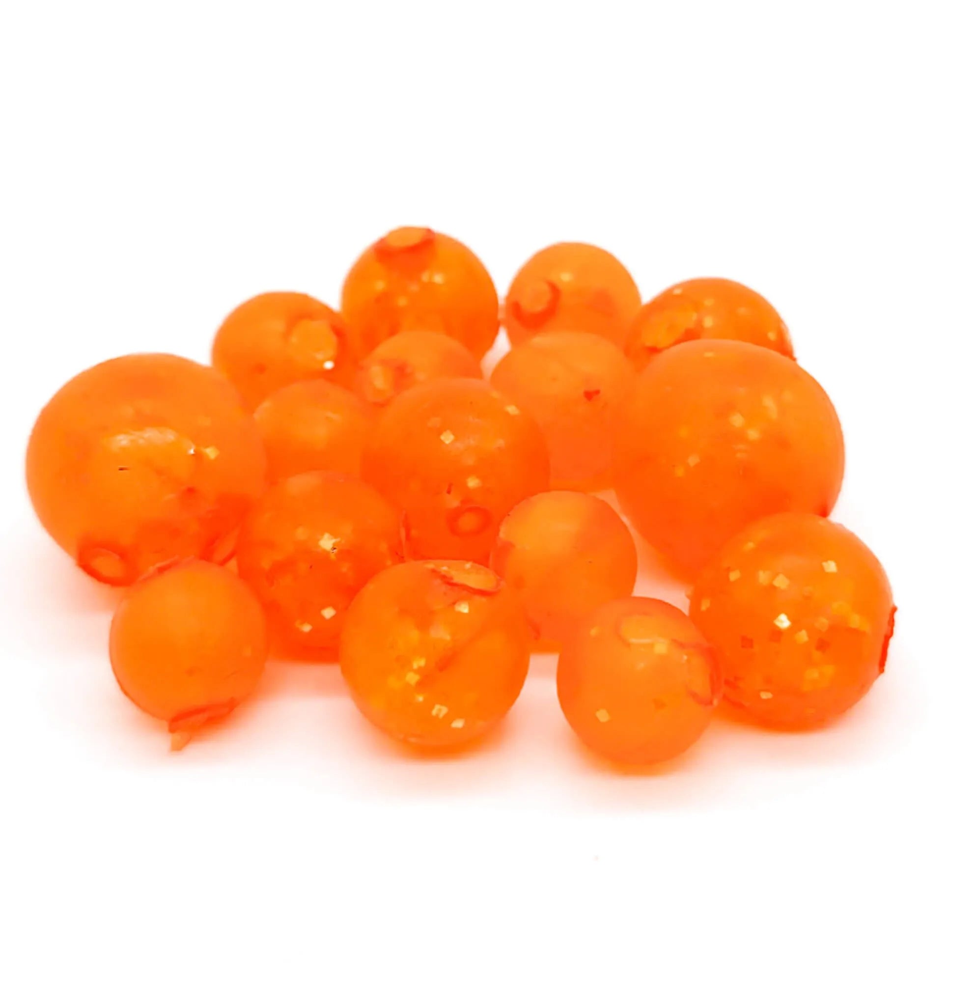 BnR Tackle Soft Beads Lucky 20mm 8pk, Orange, Baits & Scents