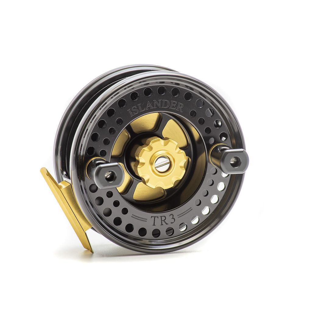 Black/Gold Islander TR-3 Two Tone Mooching Reel