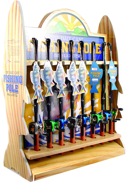 deep sea fishing pole barbecue lighter Rivers Edge Baitcaster BBQ Lighters