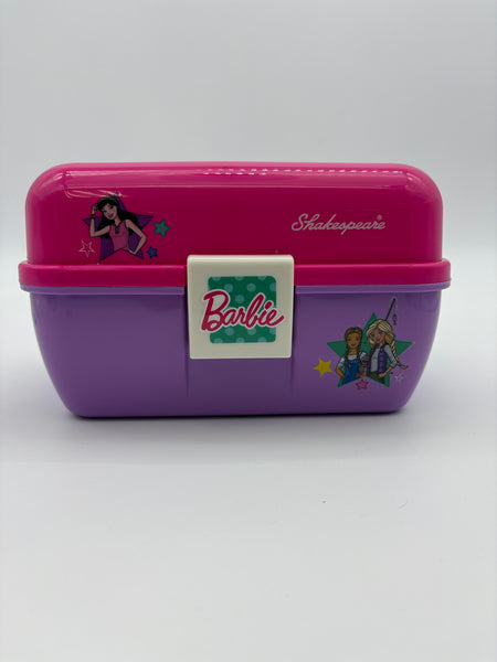 barbie fishing pole and tackle box Shakespeare Barbie Kids Tackle Box