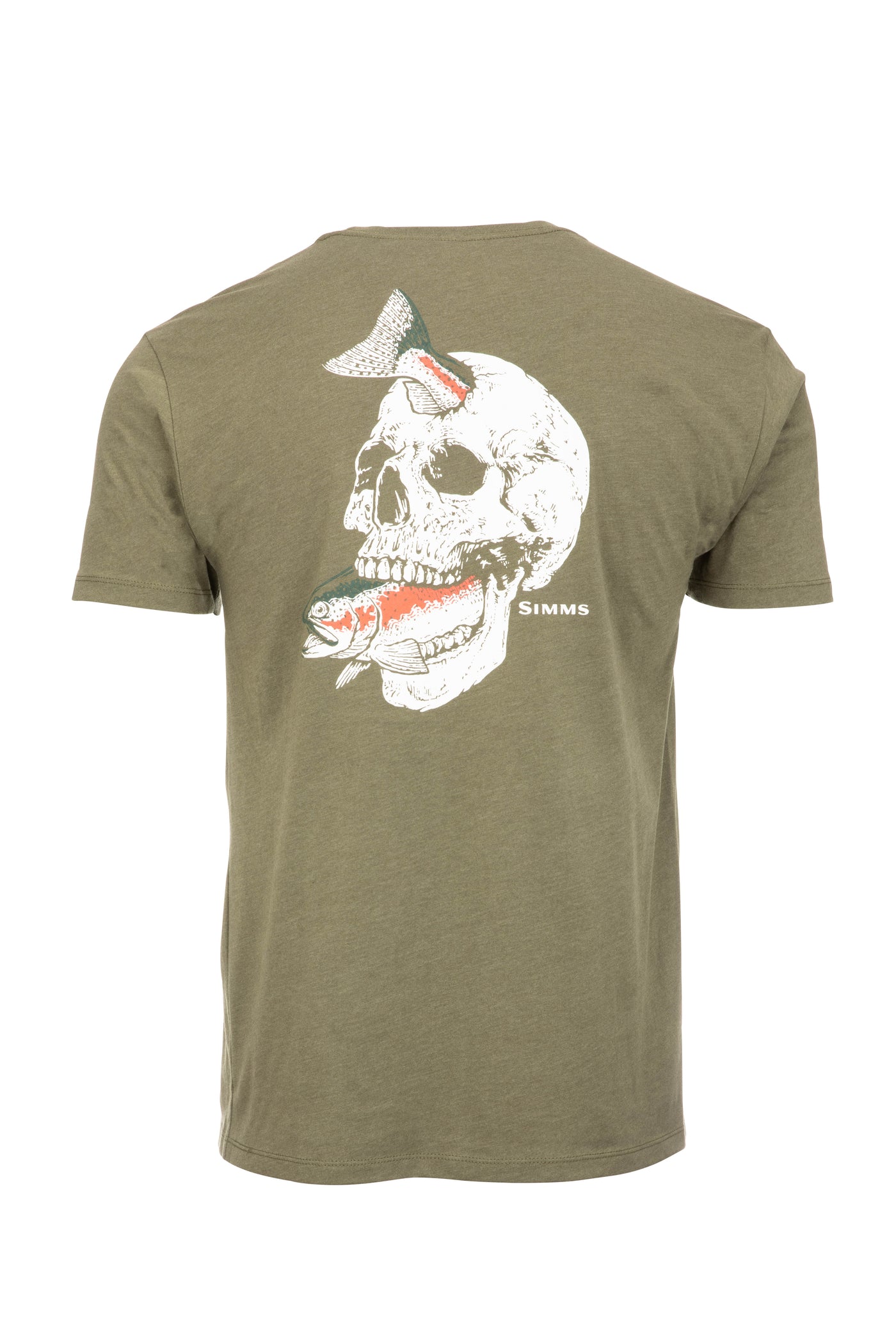 Simms Men's Trout On My Mind T-Shirt 2XL / Military Heather