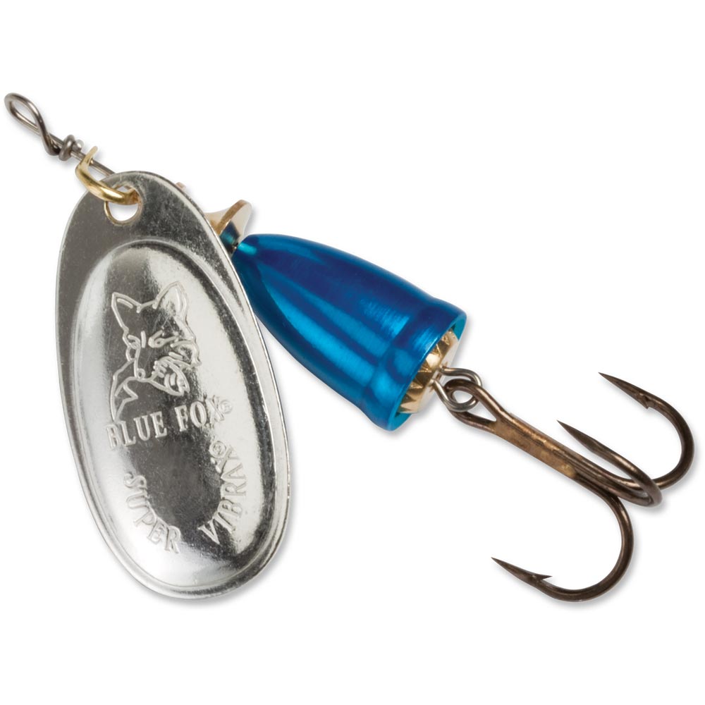 Blue Fox Classic Vibrax - Gold Fluorescent Red