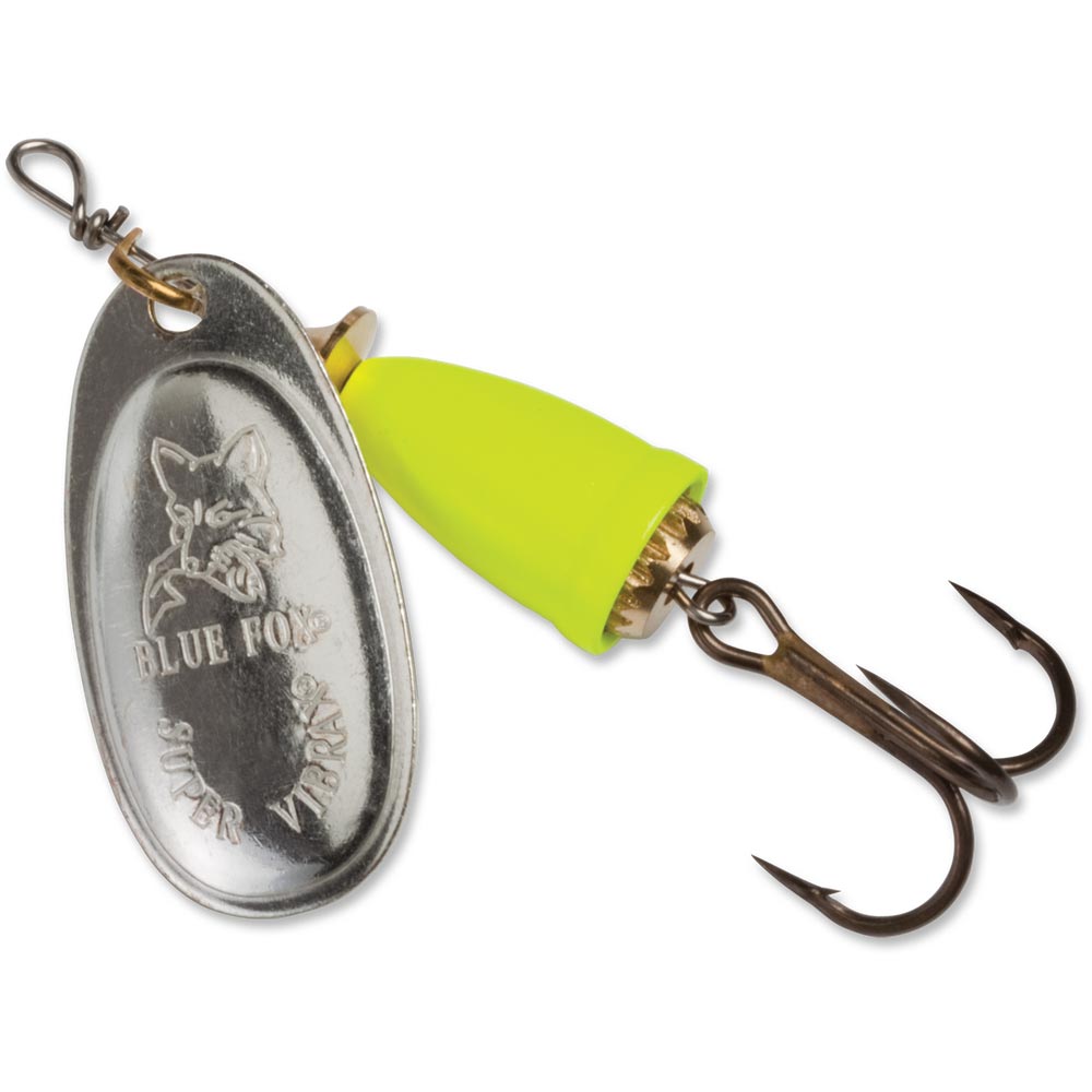 blue fox fishing box Blue Fox Classic Vibrax #5 Orange Chartreuse Candyback