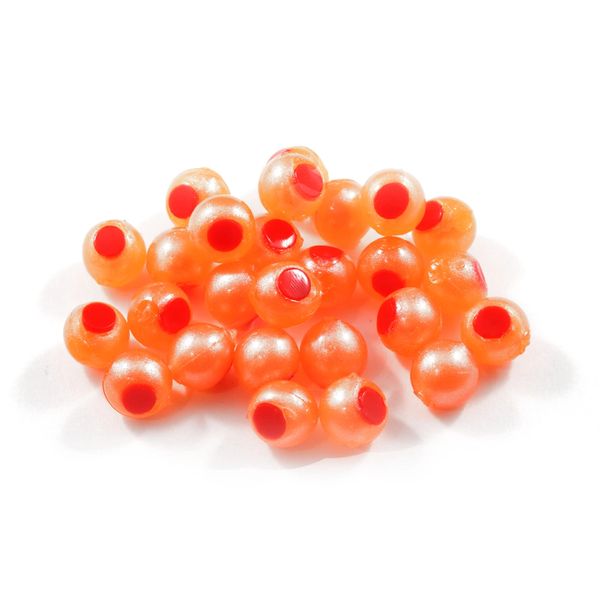 Cleardrift Tackle Soft Beads - Orange Pearl/Red Dot / 8mm