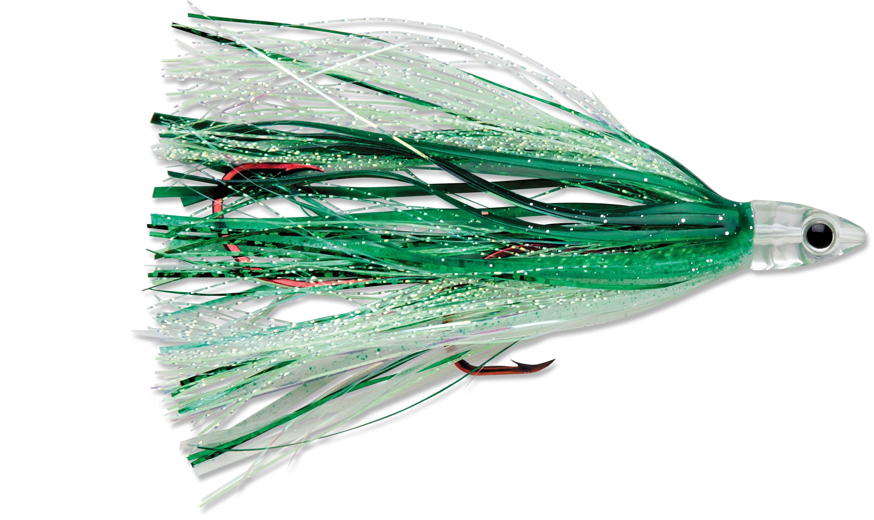 Luhr Jensen Flash Fly Pro-Rigged Trolling - Everglo Yellow Dill Pickle