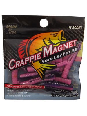 Leland Crappie Magnet 1.5 15ct White-Red