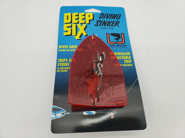 2 Luhr Jensen Les Davis Double Deep Six 7oz Diving Sinker Clear