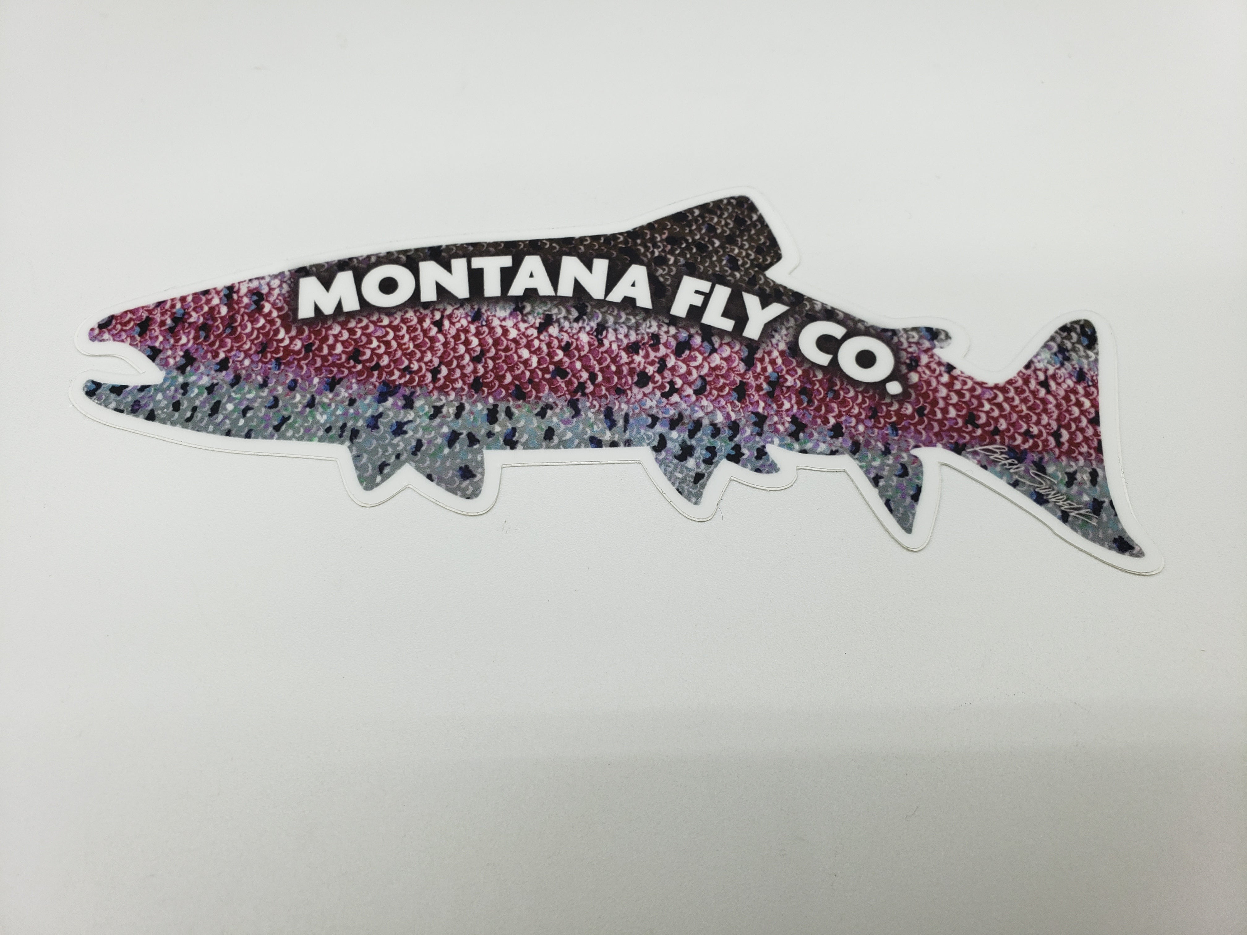 Montana Fly Co. Stickers - Sundell's Rainbow Trout Skin