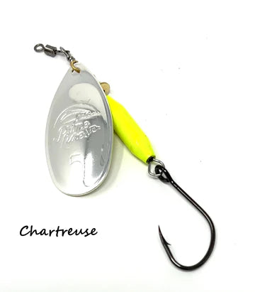 Prime Lures Clean Up Crew Spinners - Silver Chartreuse / 4 / 2/5oz