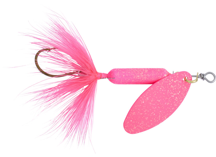 Worden's Rooster Tail Single Hook - Glitter Pink / 1/4oz