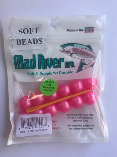 Mad River Soft Beads - Pink Pearl / 12mm