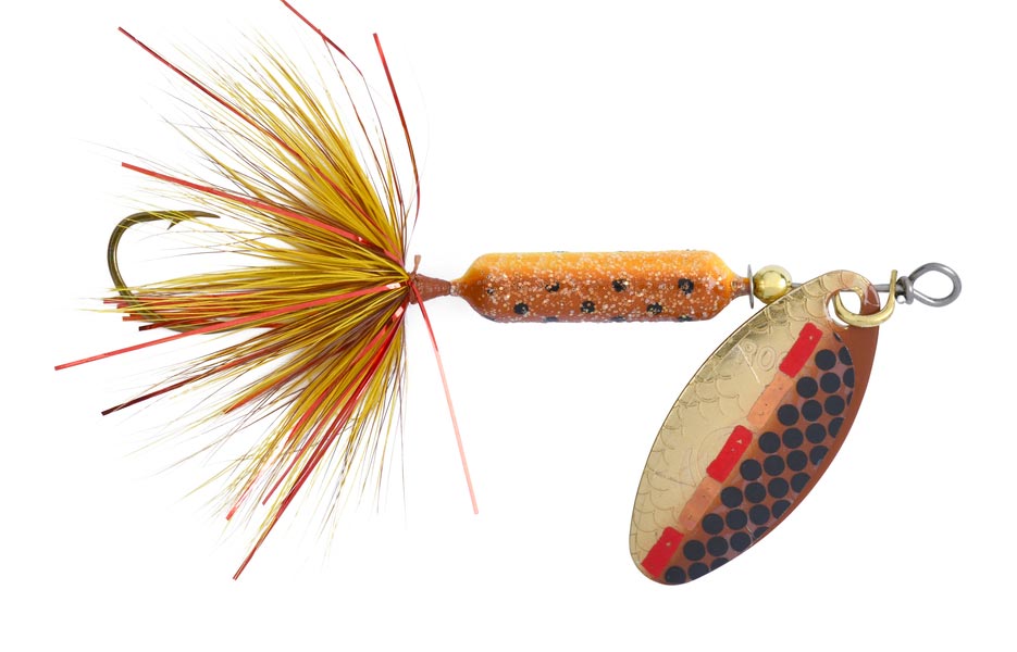 Worden's Rooster Tail Single Hook - Tinsel Brown Trout / 1/16oz