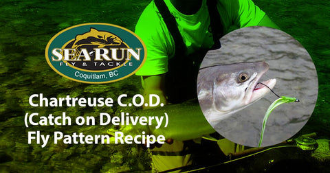 Chartreuse C.O.D. (Catch on Delivery) Fly Pattern Recipe – Sea-Run Fly ...
