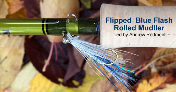 Flipped Blue Flash Rolled Muddler Coho Salmon Fly Recipe