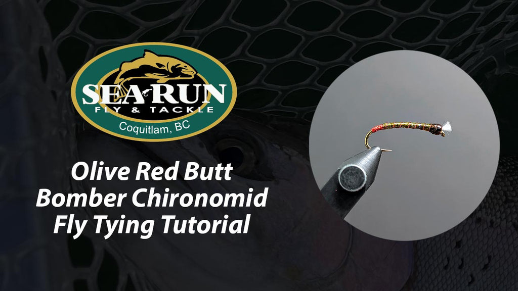 Olive Red Butt Bomber Chironomid Fly Tying Tutorial
