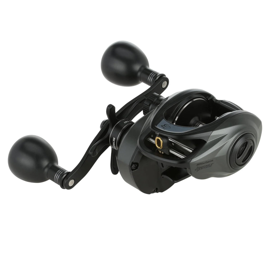 abu sea fishing reels Garcia Ambassadeur C3 6501 Reel, Left Handed pin centrifugal brake delivers controlled casting while the extended bent handle with power knob gives anglers additional torque and power for hard Abu Garcia Max Pro Spinning