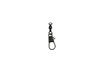 Pucci Black Barrel Swivel w Interlocking Snap