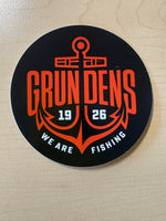 Grundens Logo Anchor Sticker