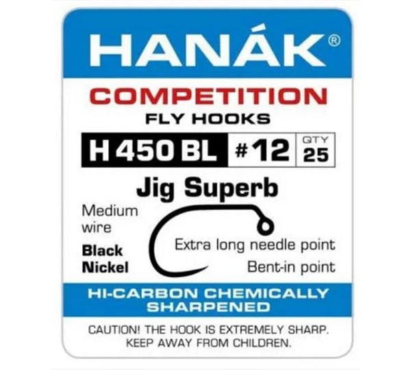 Hanak 450 BL Jig Superb Competition Fly Hooks
