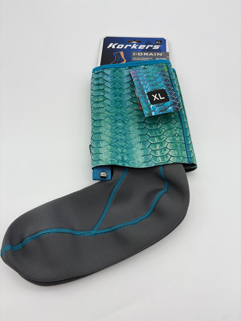 Calze Protezione Neoprene Korkers I-DRAIN 3,5 Mm Per Pesca - Taglia M (9-10 US) Marroni - Foto 1