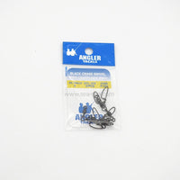 Angler Tackle Black Crane Swivel with Coastlock Snap