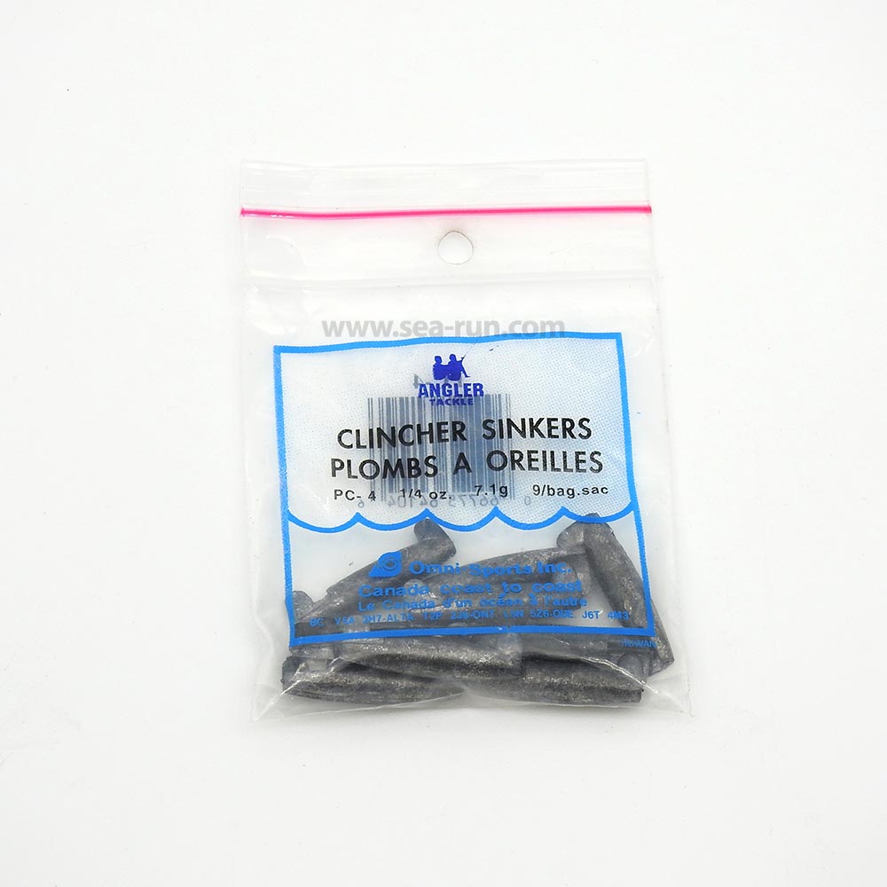 Angler Tackle Clincher Sinkers