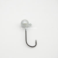 Compleat Angler Painted Jig Head Pearl White