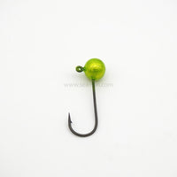 Compleat Angler Painted Jig Head Clear Chartreuse