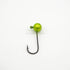 Compleat Angler Painted Jig Head Clear Chartreuse