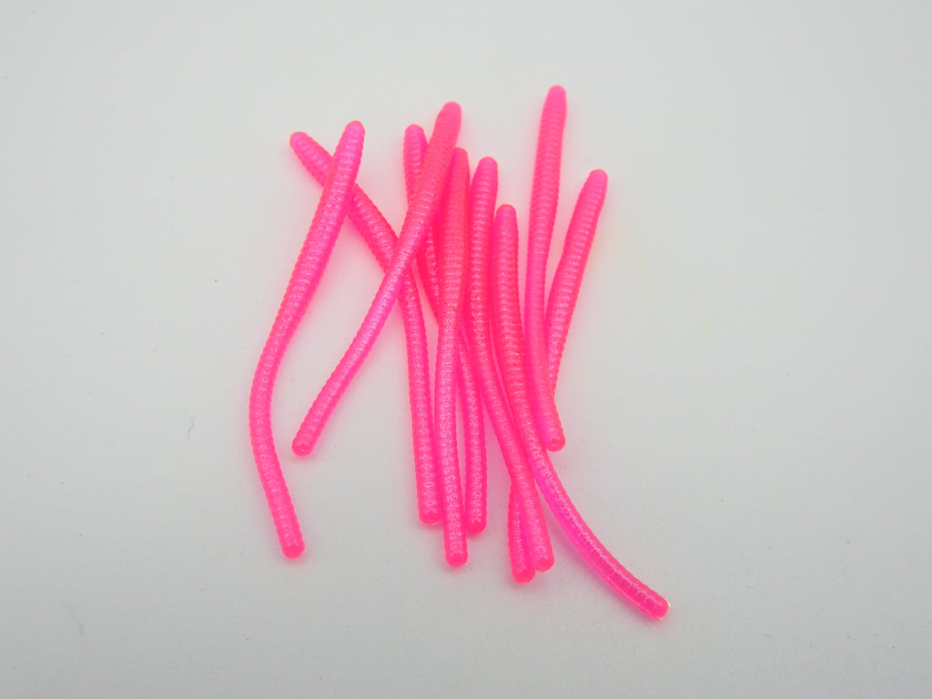 Cleardrift Tackle Trout Worms Hot Pink / 2.5