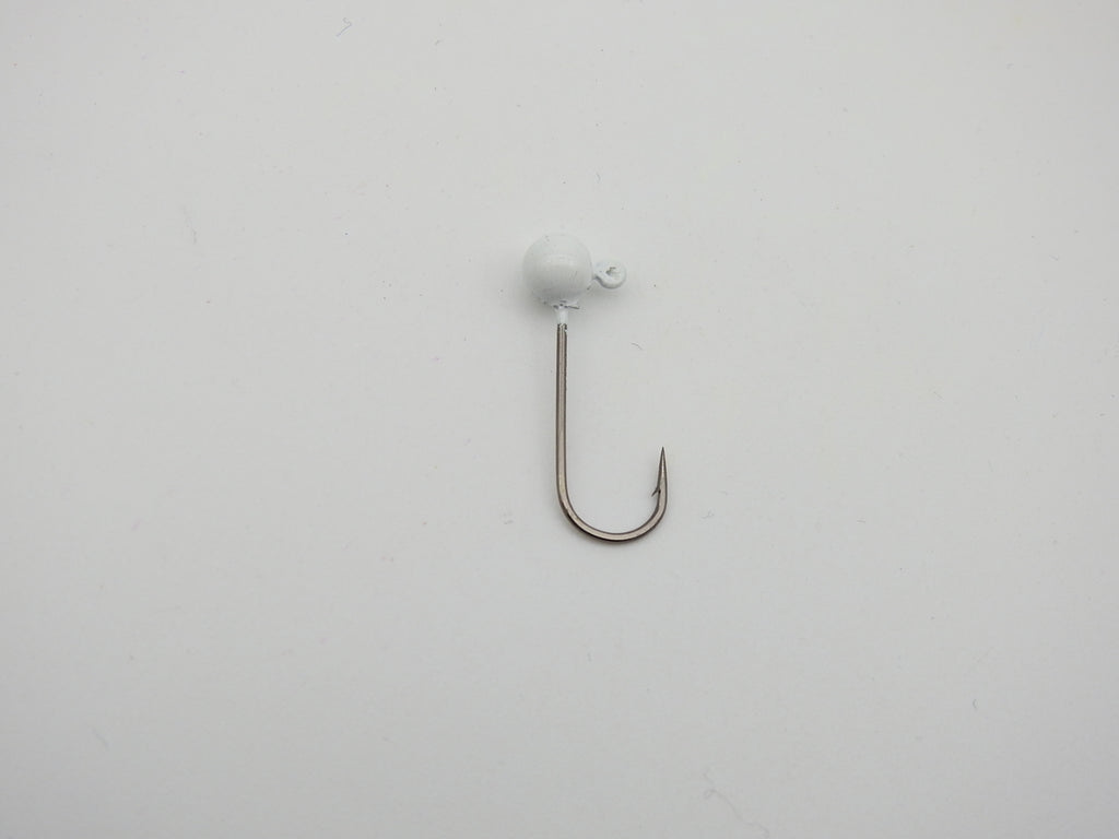 Compleat Angler Painted Jig Head White