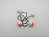 Compleat Angler Two Tone Painted Jig Heads Orange White