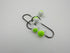 Compleat Angler Two Tone Painted Jig Heads White Chartreuse
