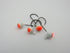 Compleat Angler Two Tone Painted Jig Heads White Orange
