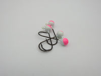 Compleat Angler Two Tone Painted Jig Heads White Pink