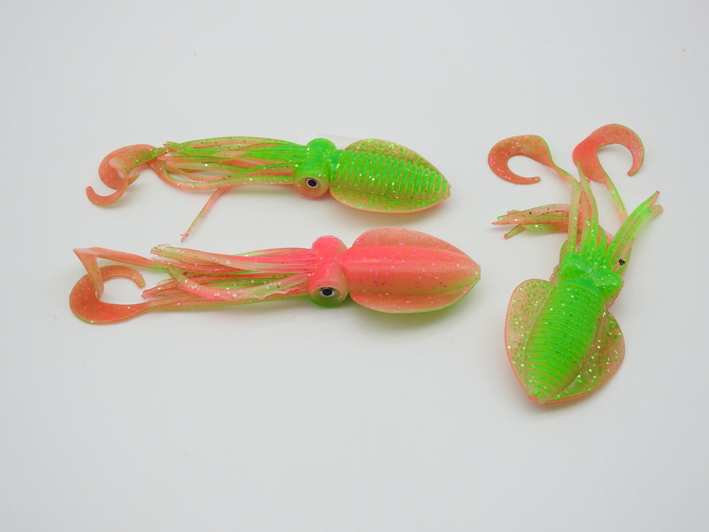 P-Line Twin Tail Squid Pink Glitter / 4.5