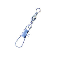 Eagle Claw Silver Barrel Swivel w Interlock Snap