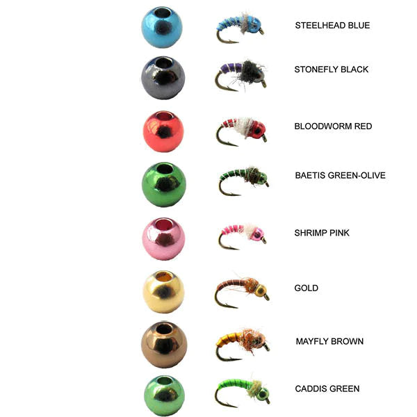 Flymen Nymph Head Fly Colour Brass Beads – Sea-Run Fly & Tackle
