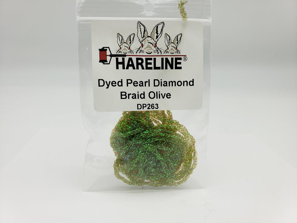 Hareline Dyed Pearl Diamond Braid