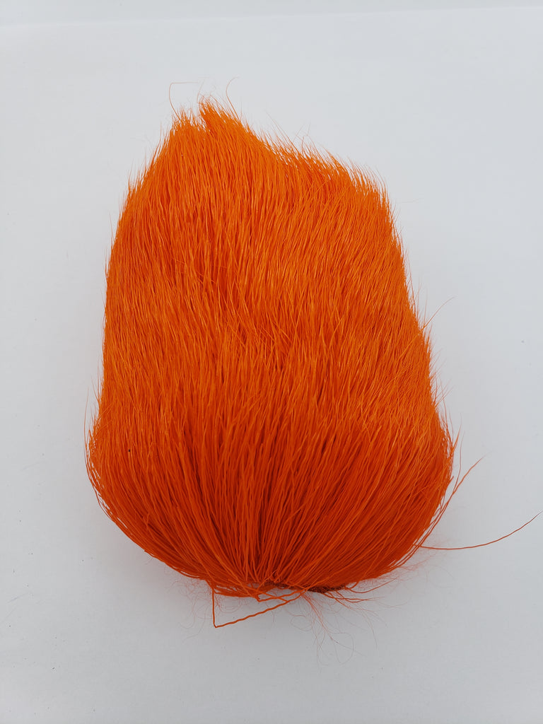 Hareline Deer Belly Hair Dyed Over White