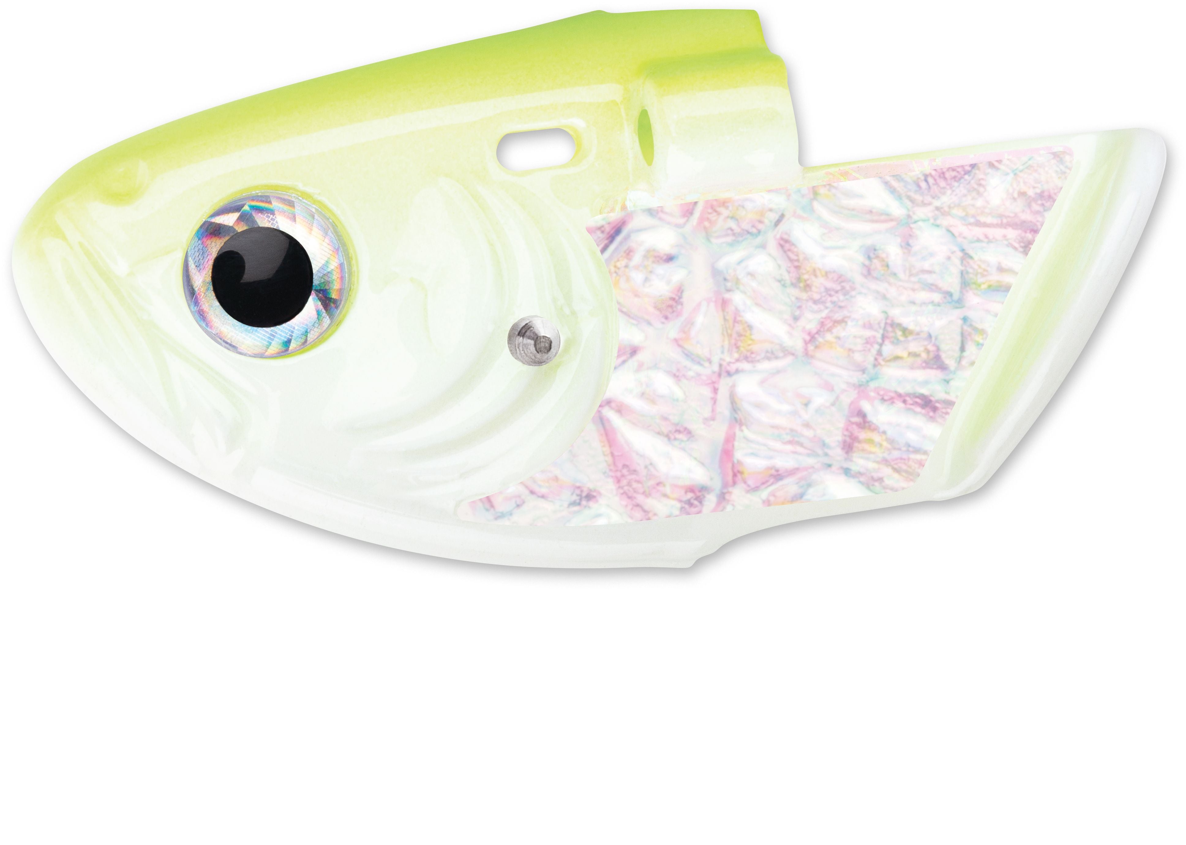 Luhr-Jensen Cut Bait Head with Rigging Chartreuse Glow