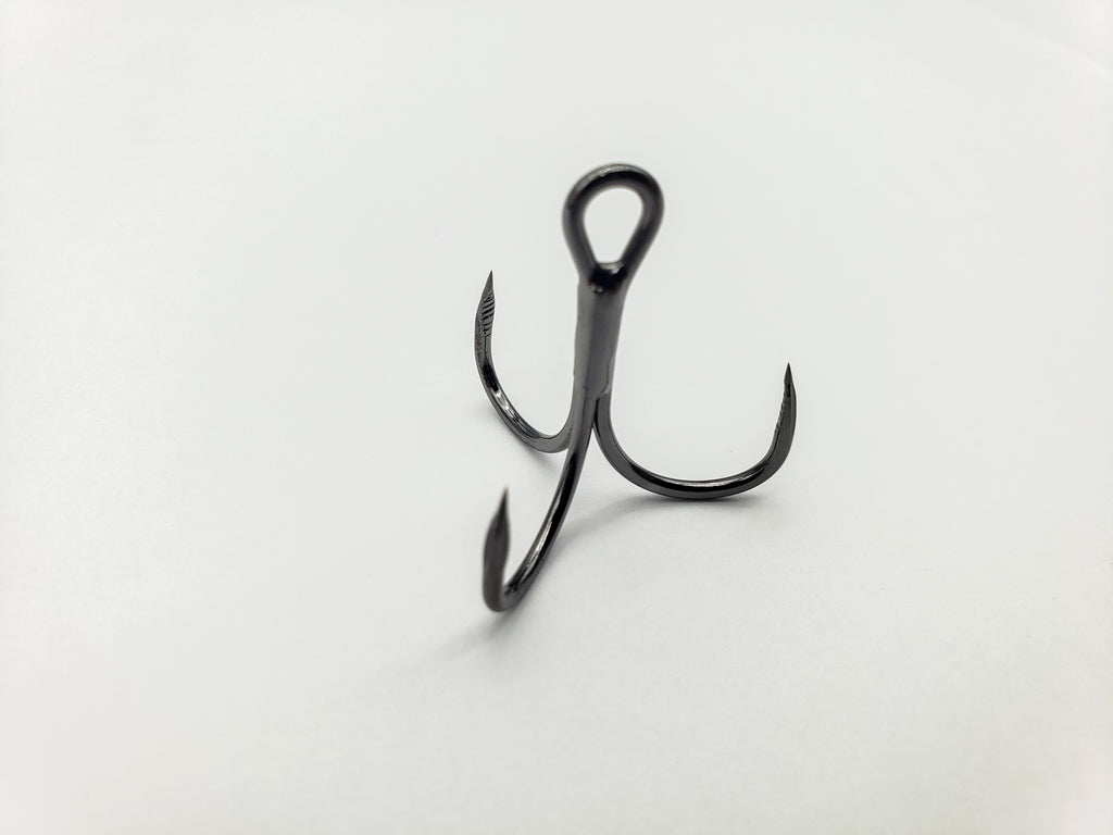 barbless treble fishing hooks Maruto 2083SCC+CP Barbless Trinity Treble Hook UV Rose / 2 / 5