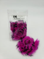 OfishL Fly Gear Black Barred Rabbit Zonker Strips