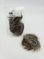 OfishL Fly Gear Black Barred Rabbit Zonker Strips