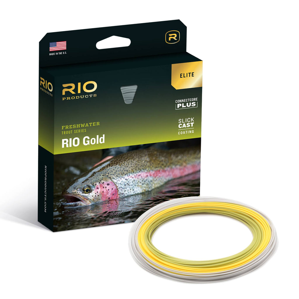 RIO Elite Gold Floating Fly Line - WF4F / Moss/Gold/Gray