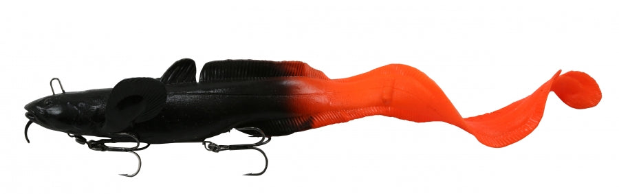 Savage Gear Burbot Ribbontail Lure - Black Orange / 10 (3oz)