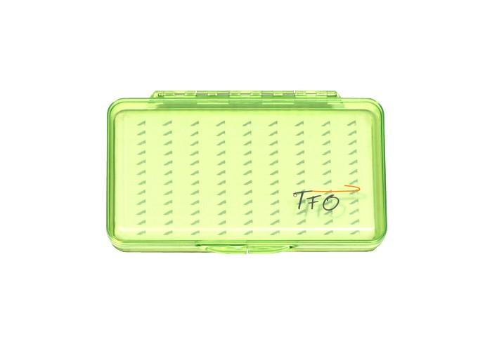 Temple Fork Outfitters Clear Slit Foam Fly Box - Green