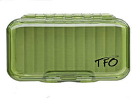 Temple Fork Outfitters Single-Sided Water Proof Olive Fly Box Ripple Foam