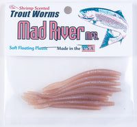 Mad River Shrimp Scented Trout Worms 10 Pack